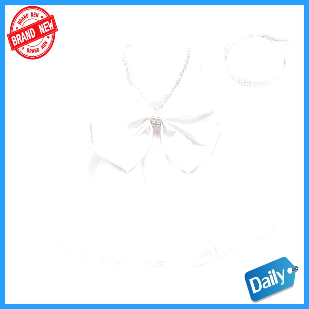 Girls Backless Ruffle Lace Dress With Headband For Special Occasions